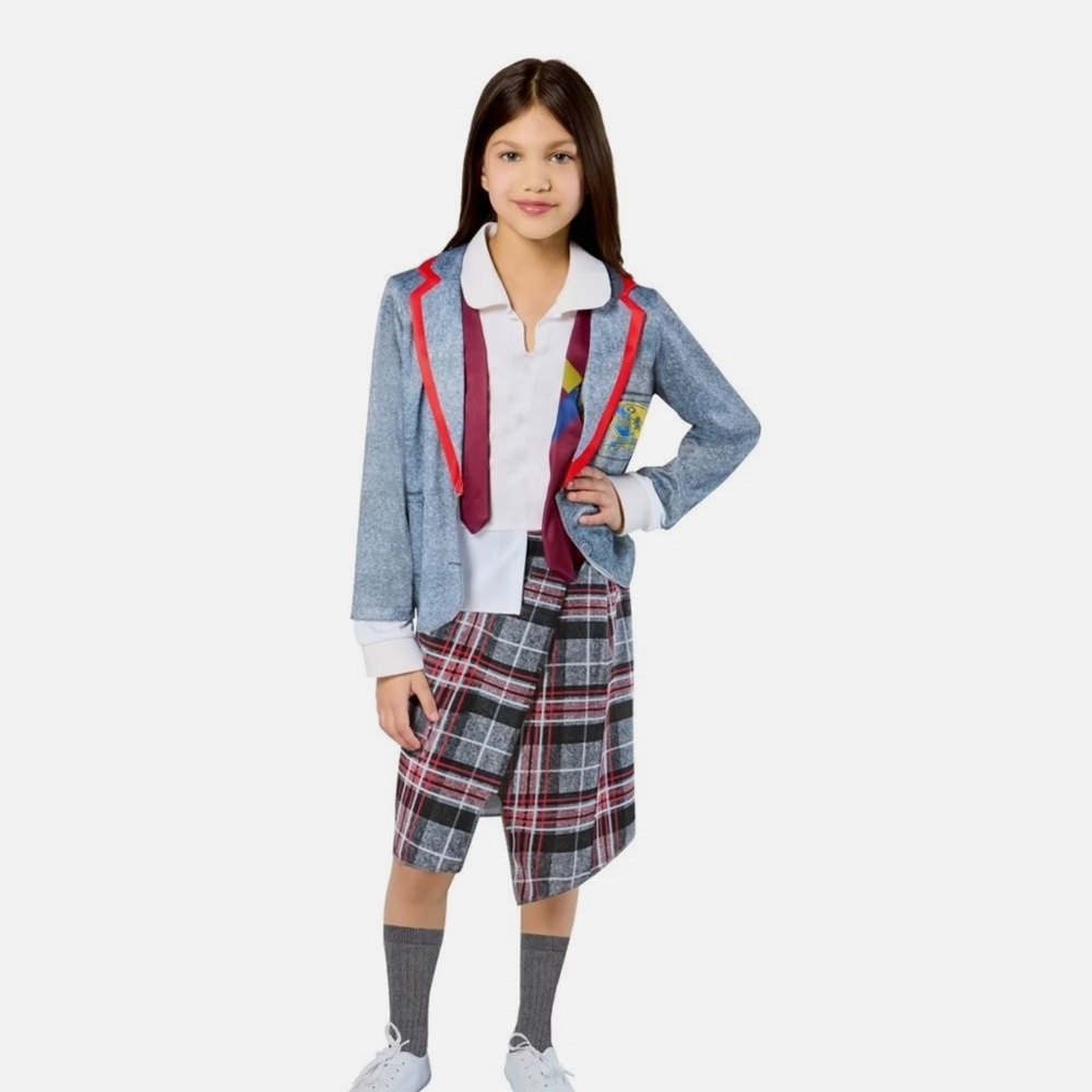 Beetlejuice Kid's Astrid School Uniform Halloween Costume - Small 5-7 Girls